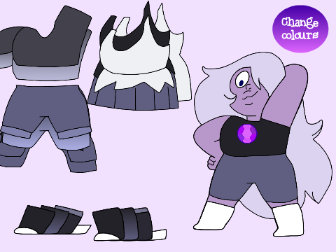 Amethyst dress up. few new stuff