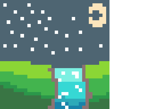 River Pixel Art
