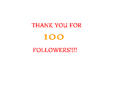 thank you for 100 followers!