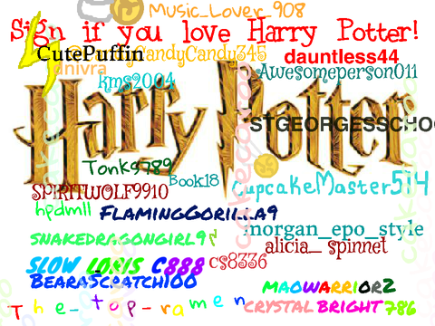Sign If You Love Harry Potter !!!!! Remix , Remix , Remix !!!!!! remix remix remix remix remi… remix