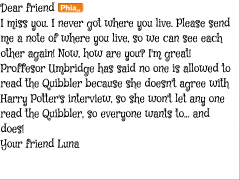 Talk to Luna Lovegood