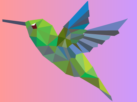Hummingbird Polyart