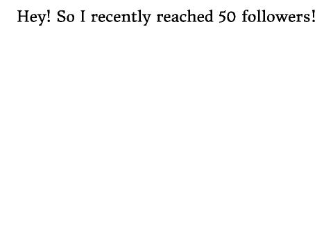 50 followers milestone!
