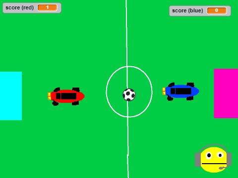 rocket league recreated in scratch
