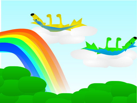 above the rainbow cloud [ART COLLECTION]