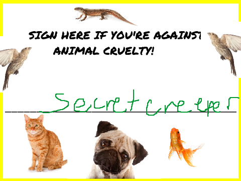 Sign Here If You're Against Animal Cruelty remix