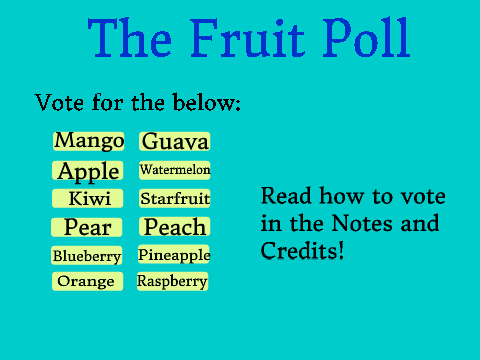 The Fruit Poll