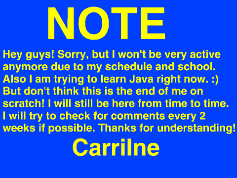Will have to be inactive :(