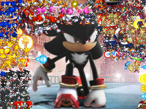 tails knuckles and sonic vs shadow rouge and eggman sc