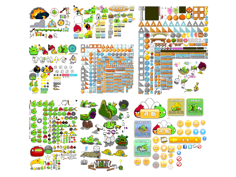 Angry Birds Sprite Sheet