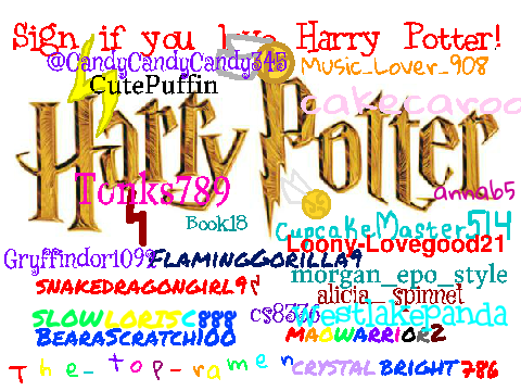 Sign If You Love Harry Potter !!!!! Remix , Remix , Remix !!!!!! remix remix remix remix remix remix
