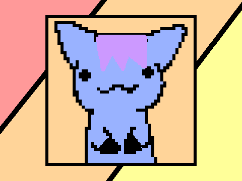 Blue Licky Cat w/o hair!