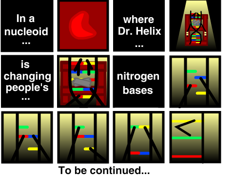 DNA comic strip
