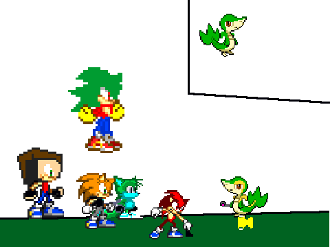 My new character "Nitemare the Snivy"