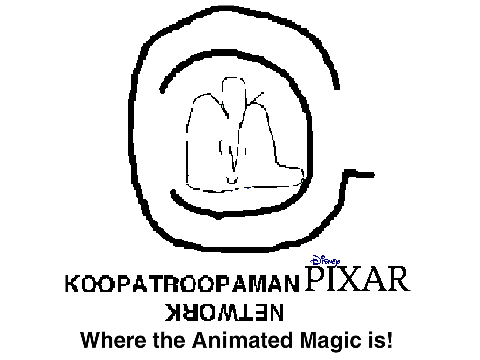 Koopatroopaman Network PIXAR with Slogan
