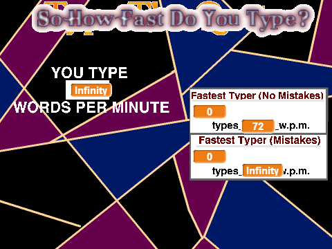 How fast can you type?
