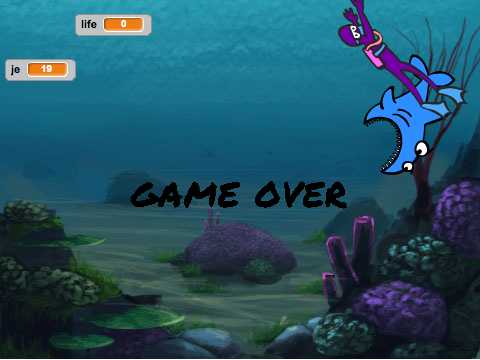 super plongeur VS requin !