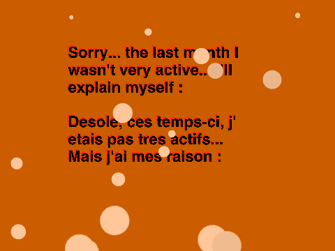 Time to explain myself...