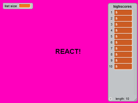 Reaction game