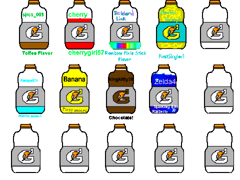 Add Your Flavor For The Gatorade!