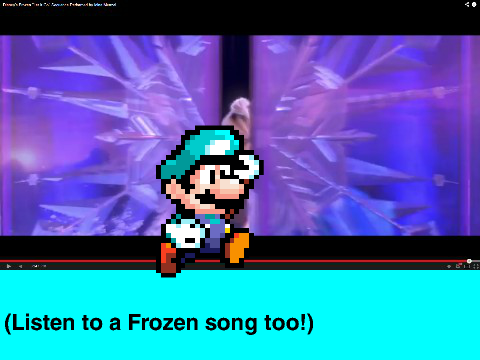 Did Mario help Elsa make the castle? True!