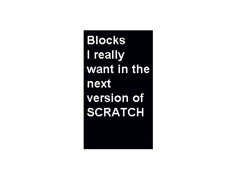 Blocks I really want