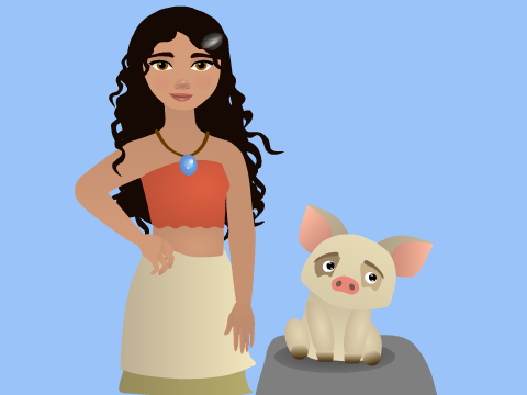 Moana Speed Draw