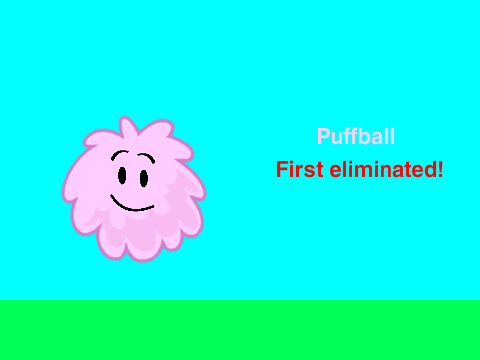 How Puffball feels when she got eliminated 1st.