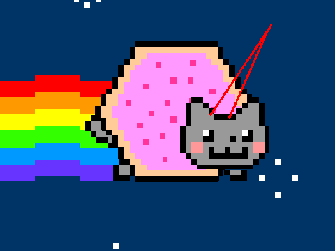 nyan cat raibowunicorn