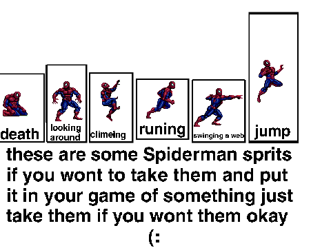 Spideman sprits