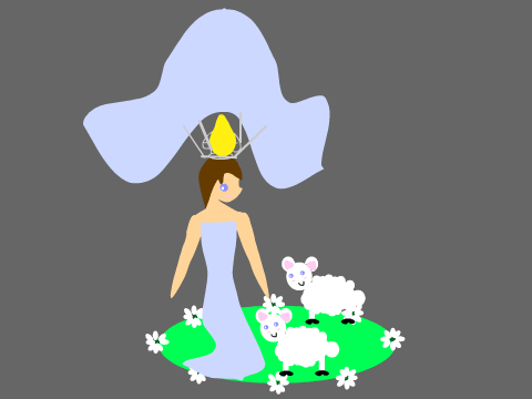 Strapless Dress Sheperdess Plae Blue