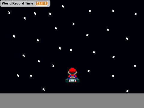 Mario kart 3D test 2 rainbow road with record