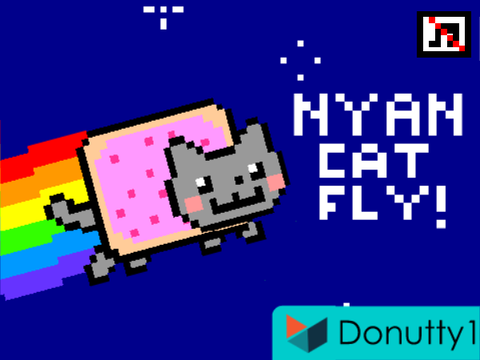 Nyan cat FLY! (Full game!)
