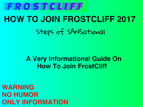 How To Join FrostCliff (OLD)