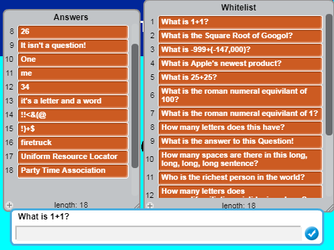 Impossible quiz(not they give answers)
