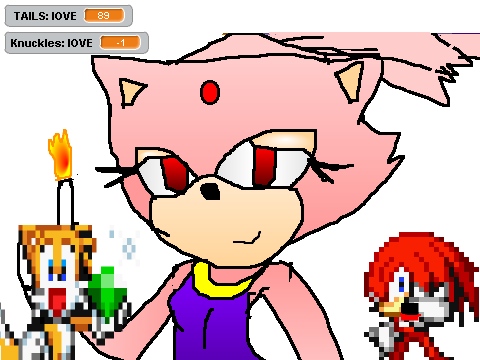 TAILS AND KNUCKLES LOVE BLAZE