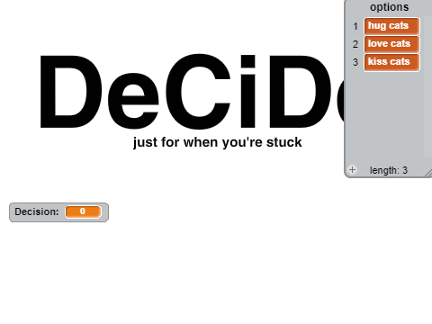 DeCiDe || not to look at this