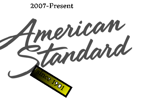 American Standard Logo Evoltion 1901-2007