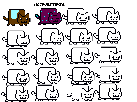 Add yourself as a nyan cat hotfuzz4ever style!!!!