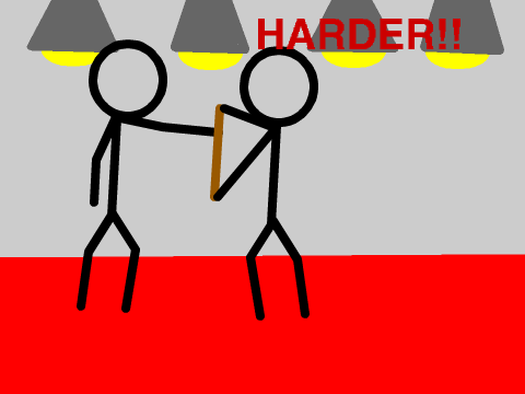 Hit HARDER! Animation stick figure