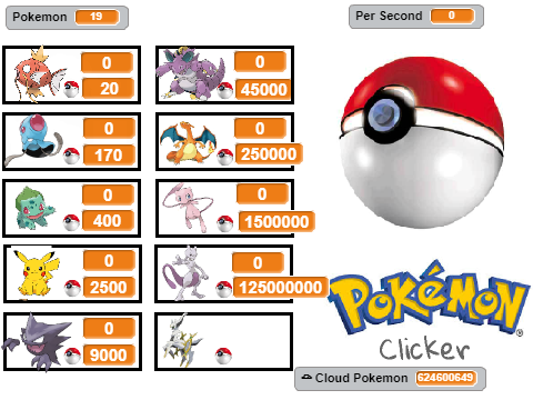 Pokemon Clicker (Cloud Pokemon Update)  remix
