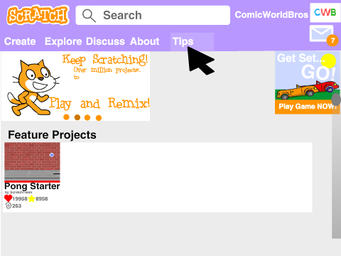 How I want to see Scratch 3.0 website