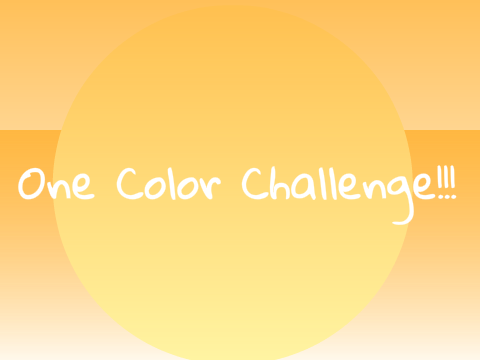 The One Color Challenge! Simple_Me Edition!!