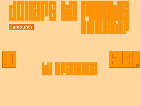 Dollars To Pounds Calculator