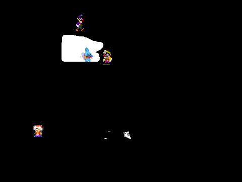 Toad, waluigi,mudkip and wario sprites