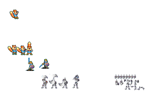 Conker and Knight sprite