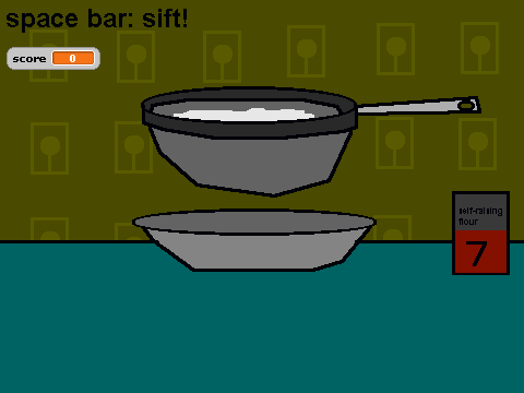 sift the flour!
