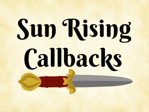 Sᴜɳ Ʀɪsɪɳɢ Callbacks! code-tvillinger