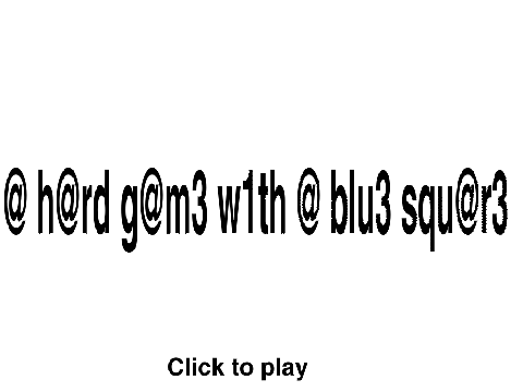 @ h@rd g@m3 w1th @ blu3 squ@r3 Demo 2