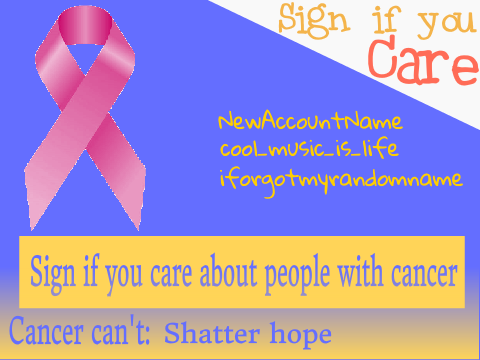 Sign If You Care About People With Cancer